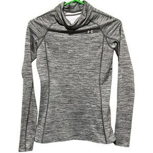 Under Armour Women’s Cold Gear Fitted Turtleneck Top Gray‎ Size Small